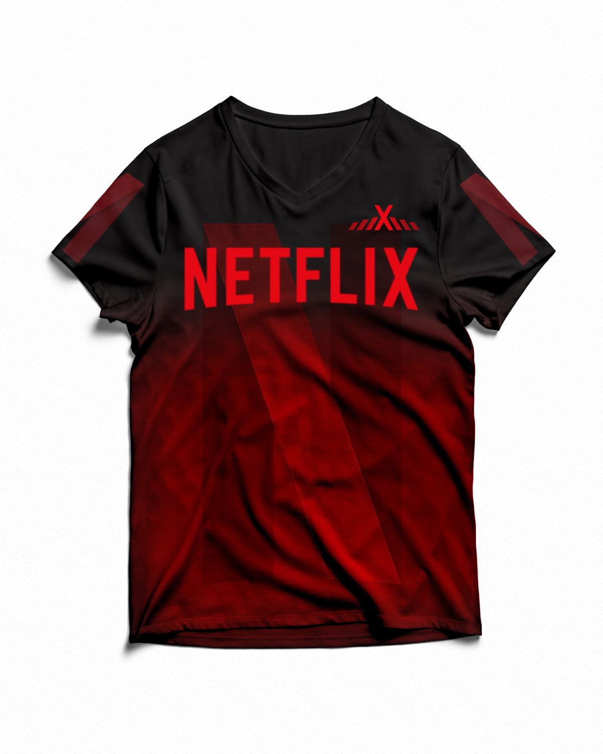 Custom V-Neck Polyester T-Shirts