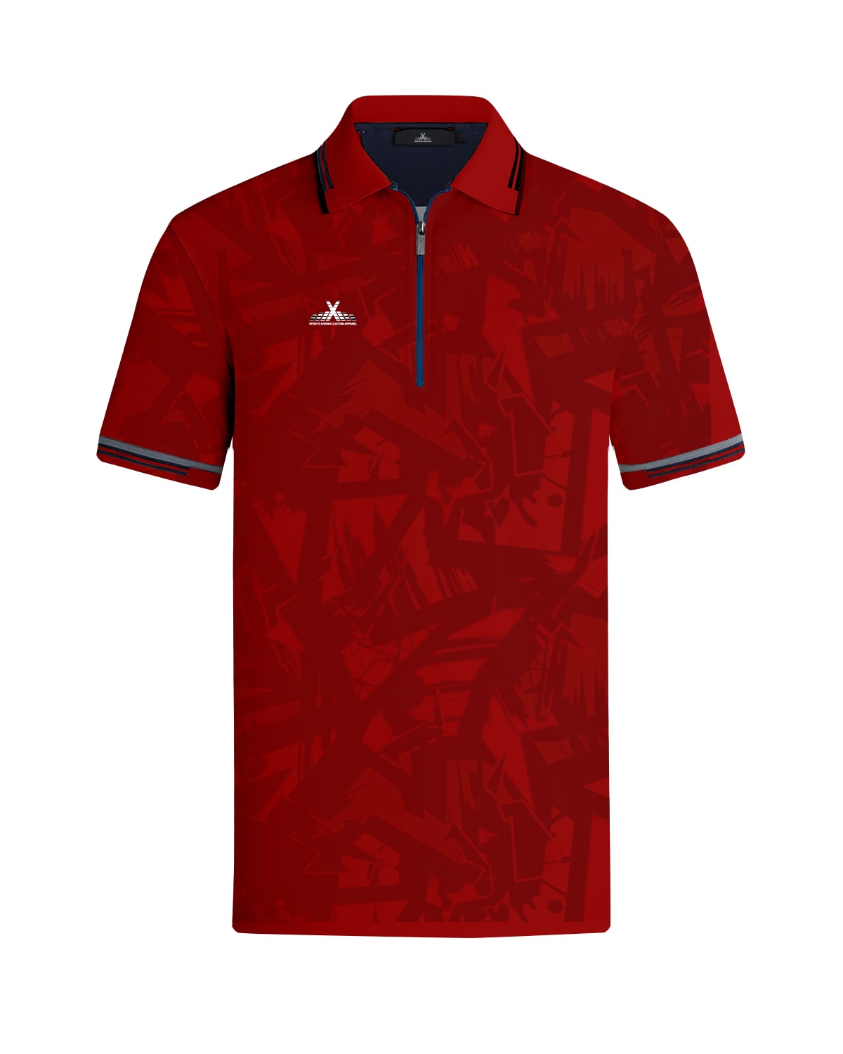 Custom Darts Quarter Zip Polo Shirt - For Men