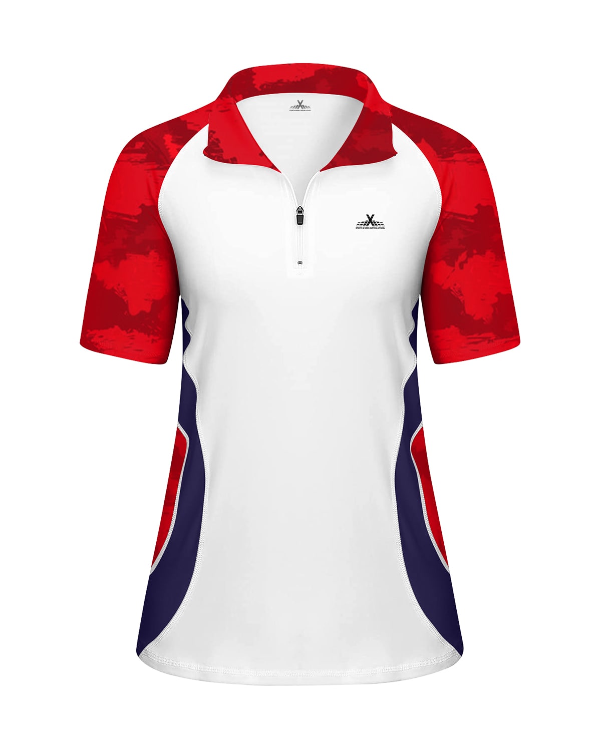 Custom Darts Quarter Zip Polo Shirt - For Women