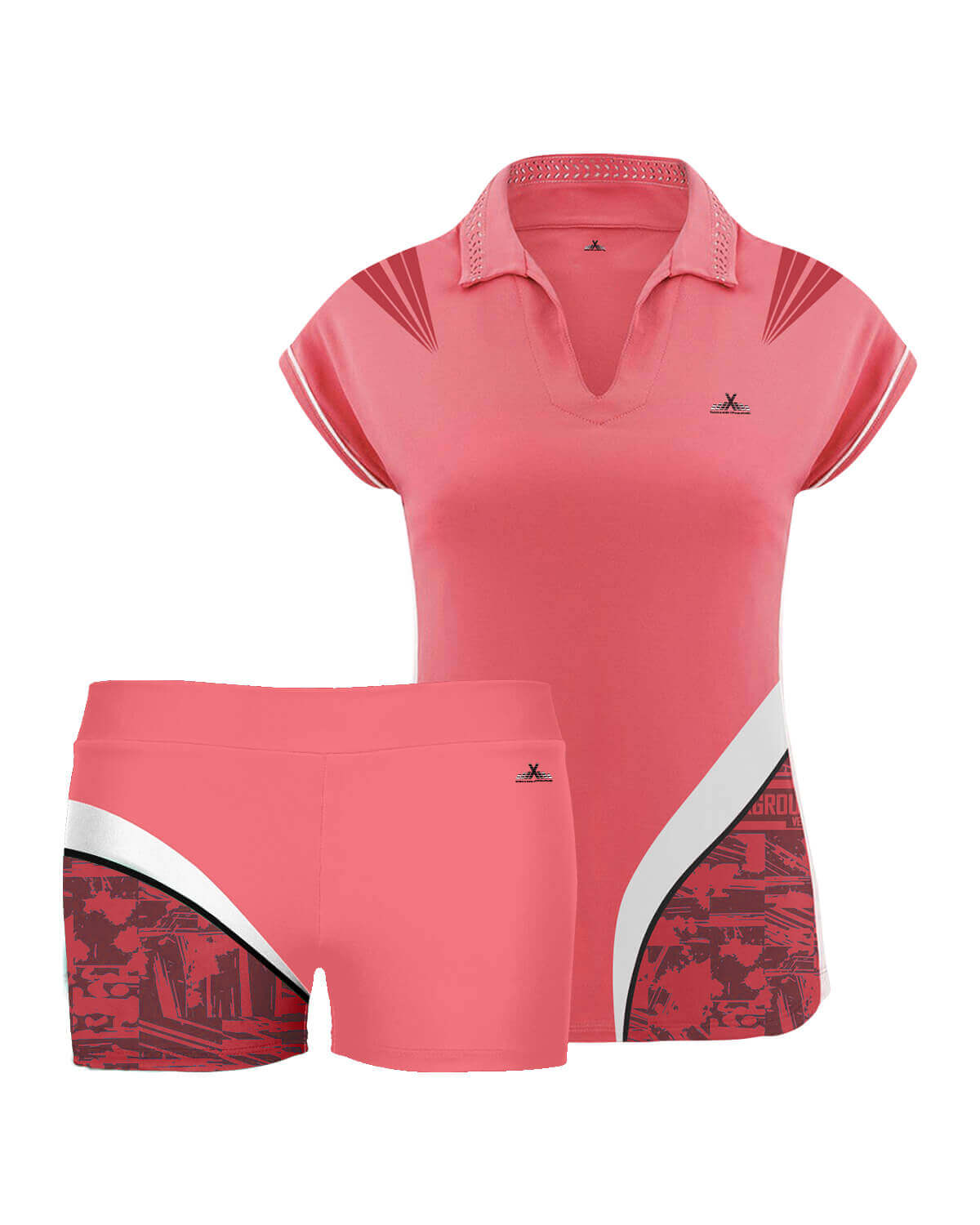 Custom Tennis Team Uniform Set 1 ( Polo + Short) - For Women