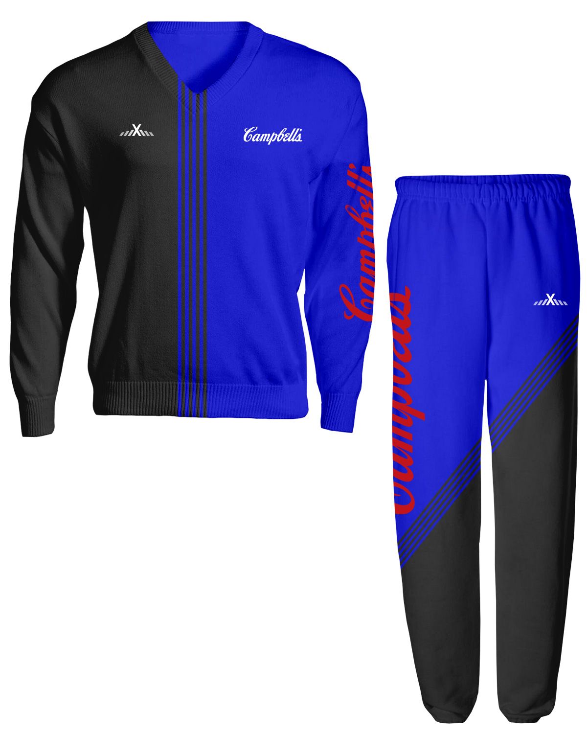 Custom V-Neck Sweatsuit - For Men