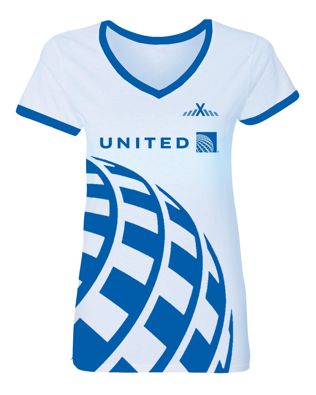Custom V-Neck Cotton T-Shirts - For Women